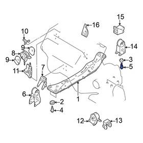 112982y000 Nissan Oe For Maxima 2000-2003 Rear Engine Mount Crossmember Bolt