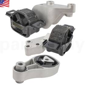 10020 Partsebuy 10017 10018 Right Engine Motor Transmission Mount Set 3pcs. 2008-2015 For Smart Fortwo Us