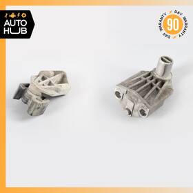 7p0121079 Porsche 11-18 Cayenne 958 Hybrid S Radiator Lower Mount Support Bracket Set Oem