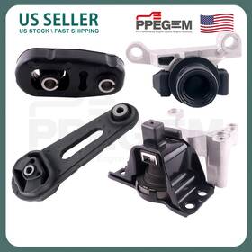 Emspp0238 Ppegem Motor Torque Strut And Trans Mount For 07-12 Nissan Sentra 2.0l Cvt 4pcs Set