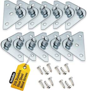Pro Chutes 740931855187 10mm Ball Stud Mounting Silver Bracket For Gas Struts - X12 Flat