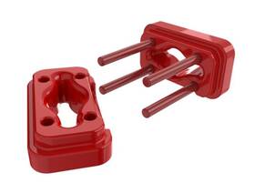 Prothane 636169199844 Dodge Ram 5.9 Cummins Motor Mount Insert Kit - Red