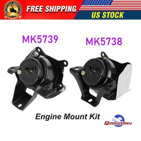 Seab-abm4991 Qianghan Left Right Motor Mounts Set For 2015-20 Chevy Tahoe And 14-19 Gmc Sierra 1500