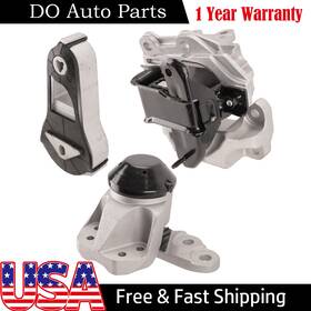 Oo1emo08100 Rayten 3pc Motor Mount Kit For 2011-2015 Ford Explorer V6 3.5l Engine Automatic Trans