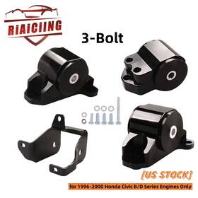 Enm007-bk-2 Riaiciing Swap Motor Mount Bracket Kit For Honda Civic 96-00 Ek B-series D-series 3 Bolt