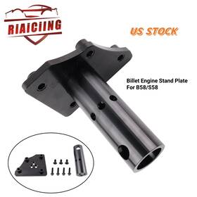 Enm064-bk Riaiciing For Bmw B58/s58 3.0l Heavy-duty Billet Engine Safe Stand Adapter Plate Aluminum