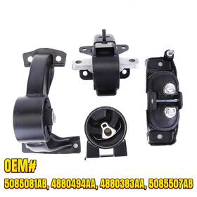 Cm999999 Speedridersupplies 4pcs Motor Trans Mount Set 3.3l 3.8l 4.0l For 2008-2009-2010 Dodge Grand Caravan