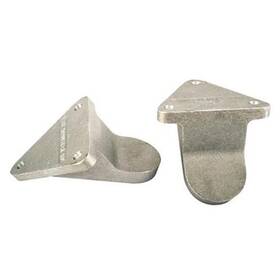 91618002 Speedway Motors Aluminum Side Engine Mounts Plain Fits Chevy