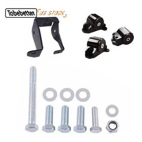 Enm007-bk Tobebetter For 96-00 Honda Civic Ek B/d-series Engine Swap Motor Mount Kit 2 Bolts B16 B18