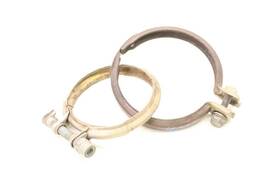 399.to1v22 Toyota 2020-2024 Supra 2.0l At Pair Of Rear Exhaust Clamps