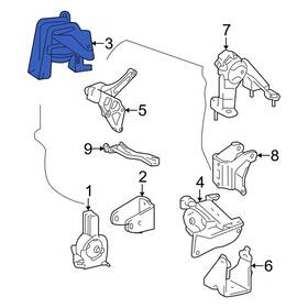 123050d032 Toyota Oe Right Engine Mount