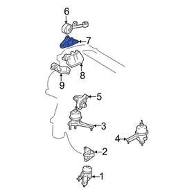 123130h040 Toyota Oe For Camry 2002-2006 Front Engine Mount Bracket