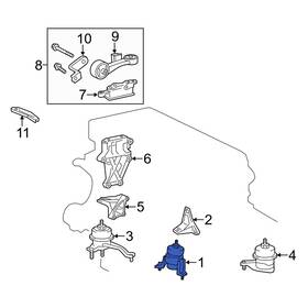 123610v030 Toyota Oe For Highlander 2010-2013 Front Engine Mount