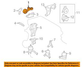 123630v010 Toyota Oem Venza Engine Motor Transmission-mount Torque Rod Strut
