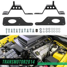 Tra609958 Transmotor2014 Adapter Plates With 4.6l Solid Mounts Fit For 79-04 Mustang Ls1 5.3l Engine Swap