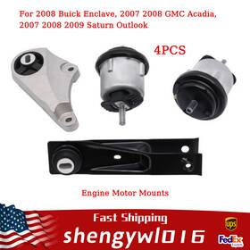A5499hy Unbrandedunbranded A5428 A5426 4pcs Engine Motor Mounts For 2008 Buick Enclave 3.6l / Gmc Acadia 2007-2008