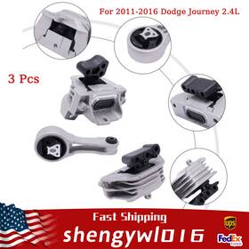 A5686 Unbrandedunbranded 3pcs/set Fits Dodge Journey 2.4l 2011-2017 Engine Motor And Trans Mount Mounting