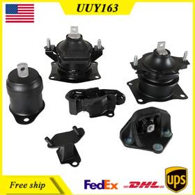 12mmspa946 Uuy163 6pcs Engine Motor Mount Set For 2003-2007 Honda Accord 3.0l Auto Transmission
