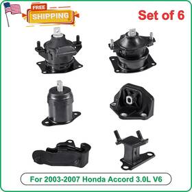 Tz0237 Vevor Engine And Transmission Mount Kit 6pcs For 2003 2007 Honda Accord 3.0l V6 Replace