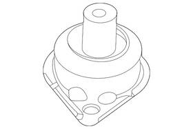 1ea-199-555-b Volkswagen Genuine Rear Mount