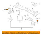 W710565s306 Ford Oem Mustang Engine Motor Bracket Bolt