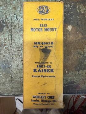 9001b Wohlert Nos 1951-55 Kaiser Rear Motor Mount Made By