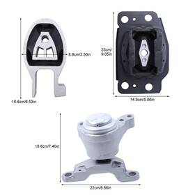 Gd9z-6068-b Ybb-autoparts For Ford Fusion 1.5/1.6l Auto Torque Strut And Motor Transmission Mounts 3 Pcs