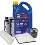 5W30 Fully Synthetic Engine Oil 5L + Air, Cabin & Filters Ceratec. Fixed Price $94.63.