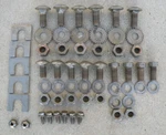 Oldsmobile Toronado Front Bumper Bracket Nuts Bolts Lock Washers 1968-1969 Oem. Fixed Price $135.00.