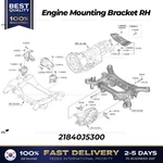 Genuine Engine Mounting Bracket 21840J5300 For Hyundai Genesis G70. Fixed Price $110.00.