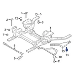 Ford Mustang 2010-2026 W711805S439 Rear Suspension Crossmember Bolt. Fixed Price $10.94.
