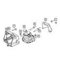 Genuine Mopar Engine Mount Bracket 4726026AB. Fixed Price $175.50.