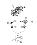 Genuine Mopar Engine Mount Isolator 4880408AD. Fixed Price $78.59.