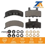 Front Semi-metallic Brake Pad For Chevrolet Gmc K1500 C1500 K2500 Dodge Ram. Fixed Price $31.43.