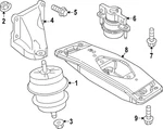 Genuine Nissan Transmission Cross-member Bolt 11298-AG90A. Fixed Price $6.97.