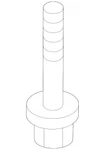 Genuine Nissan Engine Cradle Front Bolt 55222-6RA1A. Fixed Price $9.96.