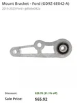 Genuine Ford Mount Bracket GD9Z6E042A. Fixed Price $45.00.