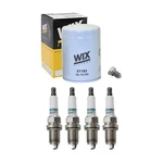 Wix Engine Oil Filter & Denso Spark Plugs Kit For Audi A4 Quattro 1.8 L4 Turbo. Fixed Price $60.95.