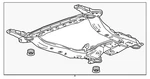 Genuine Gm Engine Cradle 84305719. Fixed Price $841.44.