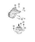 Genuine Mopar Engine Mount Bracket 68480625AA. Fixed Price $95.35.
