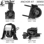 Anchor Engine Mount Kit For 05-06 Matrix 300692. Fixed Price $191.28.