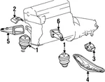 Genuine Mercedes-benz Engine Mount 201-240-52-17. Fixed Price $83.82.