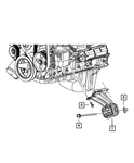 Genuine Mopar Engine Mounting Bracket And Insulator 4854564AB. Fixed Price $75.75.