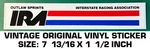 Outlaw Sprints Interstate Racing Asso - Vintage Original Vinyl Decal Sticker. Fixed Price $7.24.