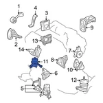 For Toyota Highlander 2001-2003 1236220030 Right Engine Mount. Fixed Price $239.98.