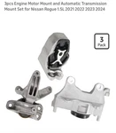 3PCS Engine Motor Mount Set For 2022-2025 Nissan Rogue 1.5L Fwd. Fixed Price $149.00.