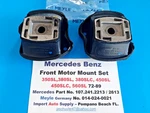 Mercedes Benz 380SL, 380SLC, 450SL, 450SLC, 560SL Engine Mount Set (2). Fixed Price $118.95.