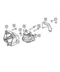 Genuine Mopar Engine Mount Bracket 4726022AB. Fixed Price $95.29.