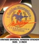 Golden Horseshoe Mustang Association - Vintage Original Window Decal Sticker. Fixed Price $9.39.