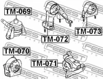 Febest 2001-2006 Toyota Matrix Rear Engine Mount TM-073. Fixed Price $49.00.